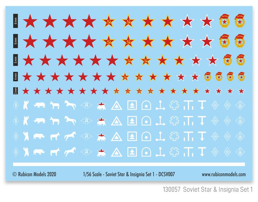 Rubicon: Soviet Star and Insignia Decals Set 1