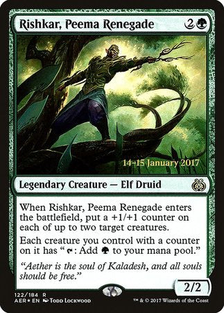 Rishkar, Peema Renegade [Aether Revolt Promos]