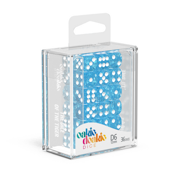 Oakie Doakie Dice D6 12mm Speckled Light Blue (36)
