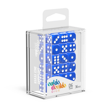 Oakie Doakie Dice D6 12mm Solid Blue (36)