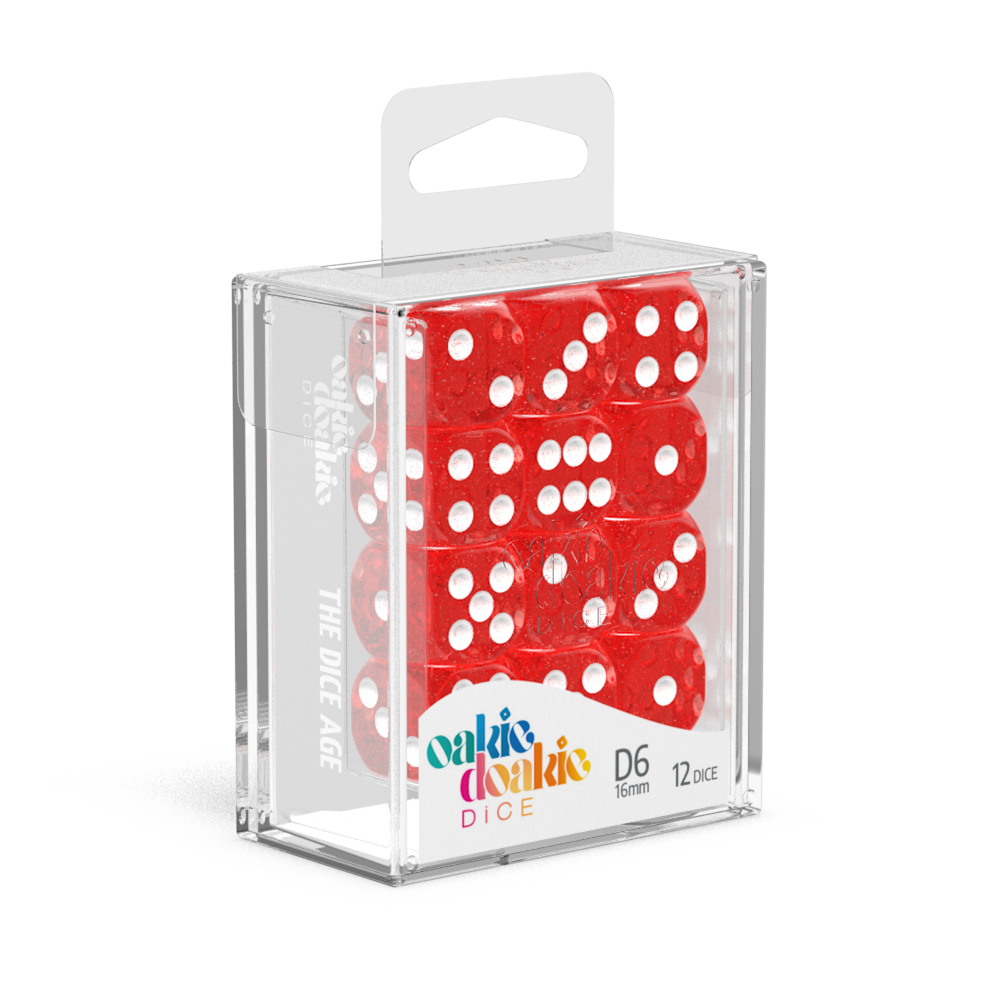 Oakie Doakie Dice D6 16mm Speckled Blue