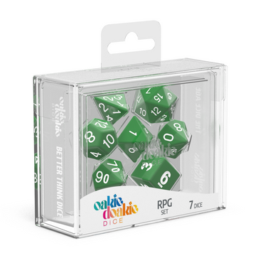 Oakie Doakie Dice RPG Set Solid Green (7)