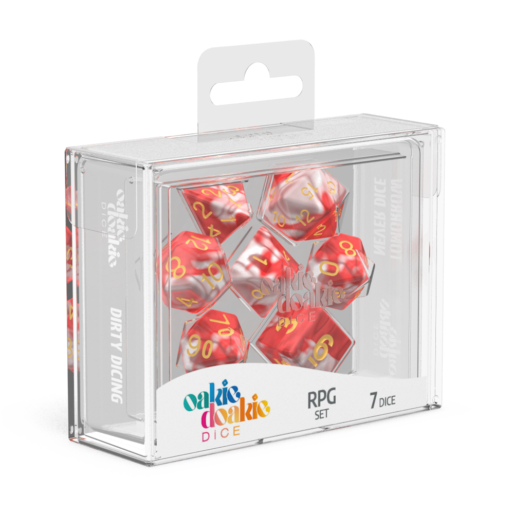 Oakie Doakie Dice RPG Set G-D Red Sky (7)