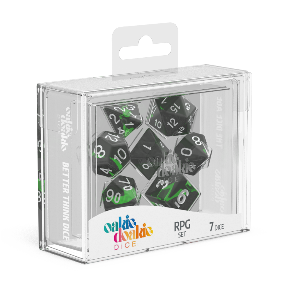 Oakie Doakie Dice RPG Set Enclave Emerald (7