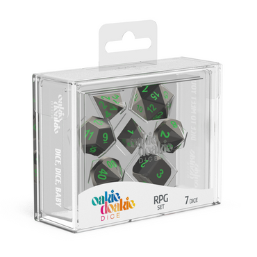 Oakie Doakie Dice RPG Set Dice Metal Matrix (7)