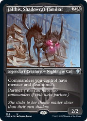 Falthis, Shadowcat Familiar (Foil Etched) [Commander Legends]