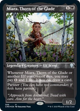 Miara, Thorn of the Glade (Foil Etched) [Commander Legends]