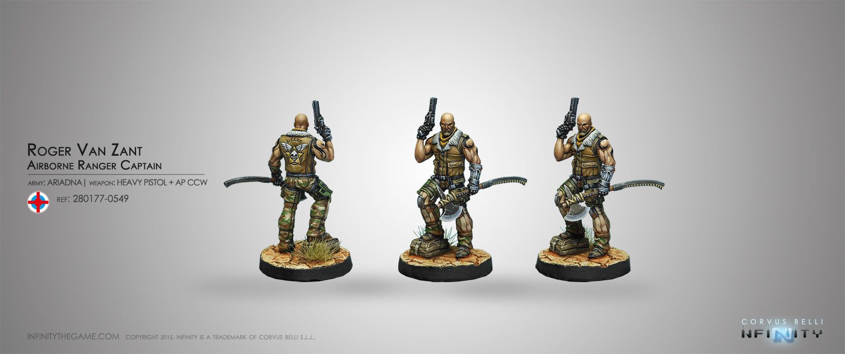 Roger Van Zant, Cpt. 6th Airborne (Heavy Pistol, AP CCW)