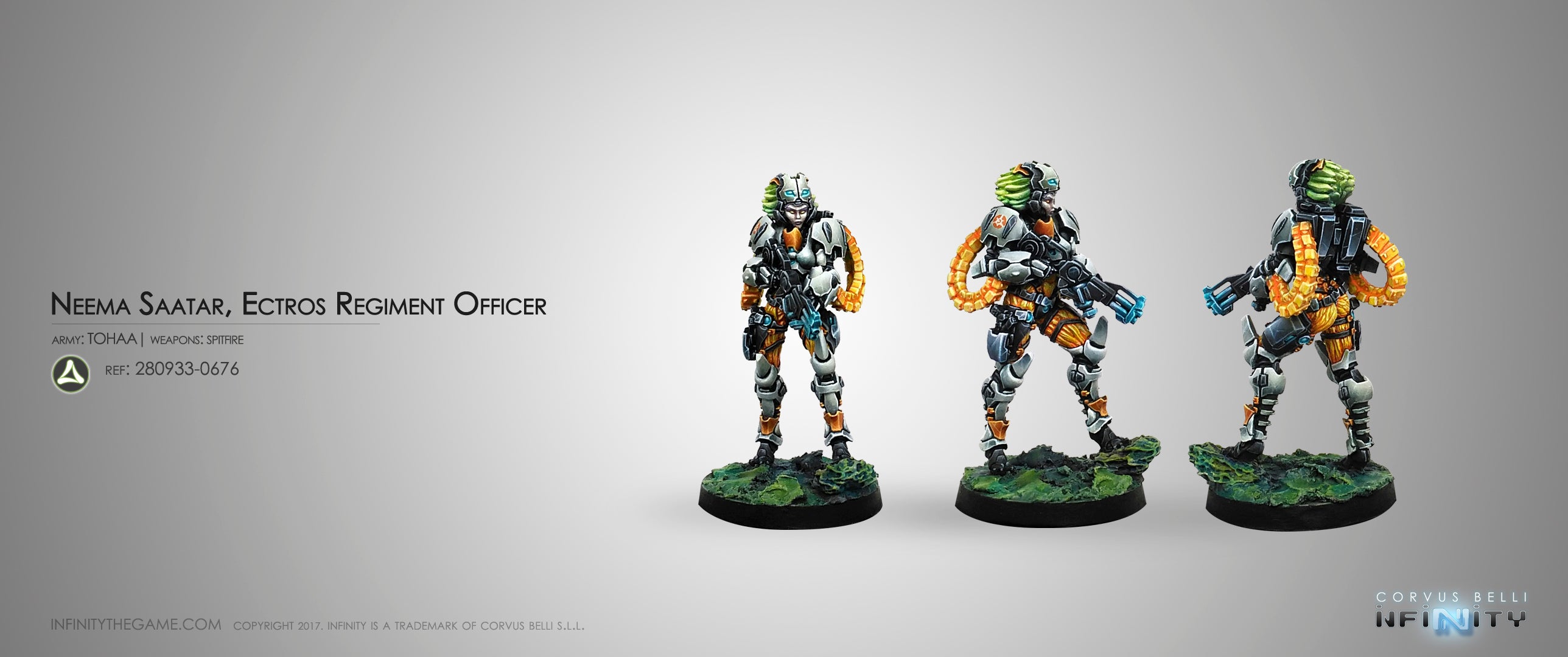 Neema Saatar, Ectros Regiment Officer (Spitfire)