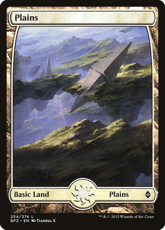 Plains (254) - Full Art [Battle for Zendikar]