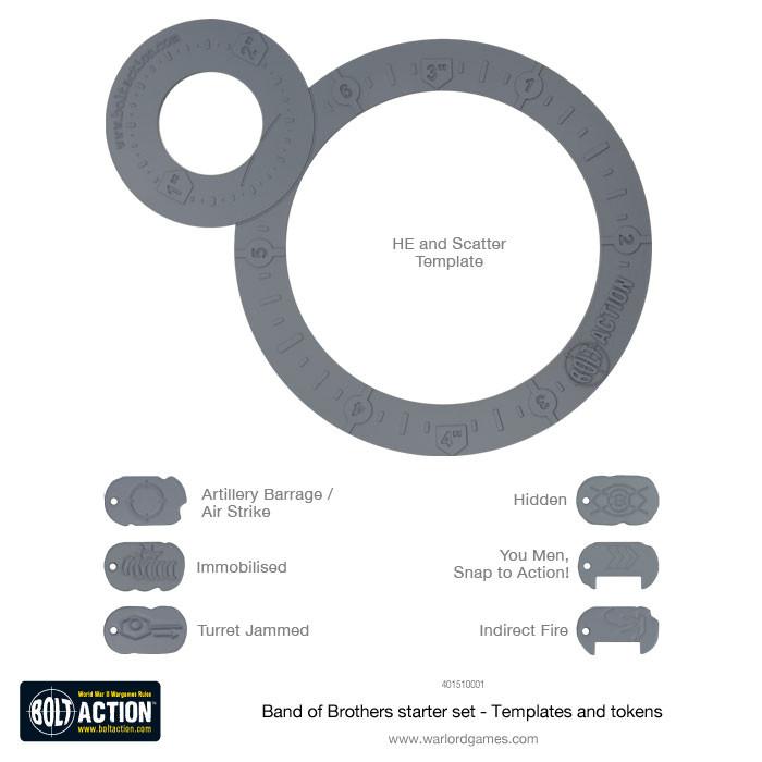 Bolt Action: Templates and Token Set