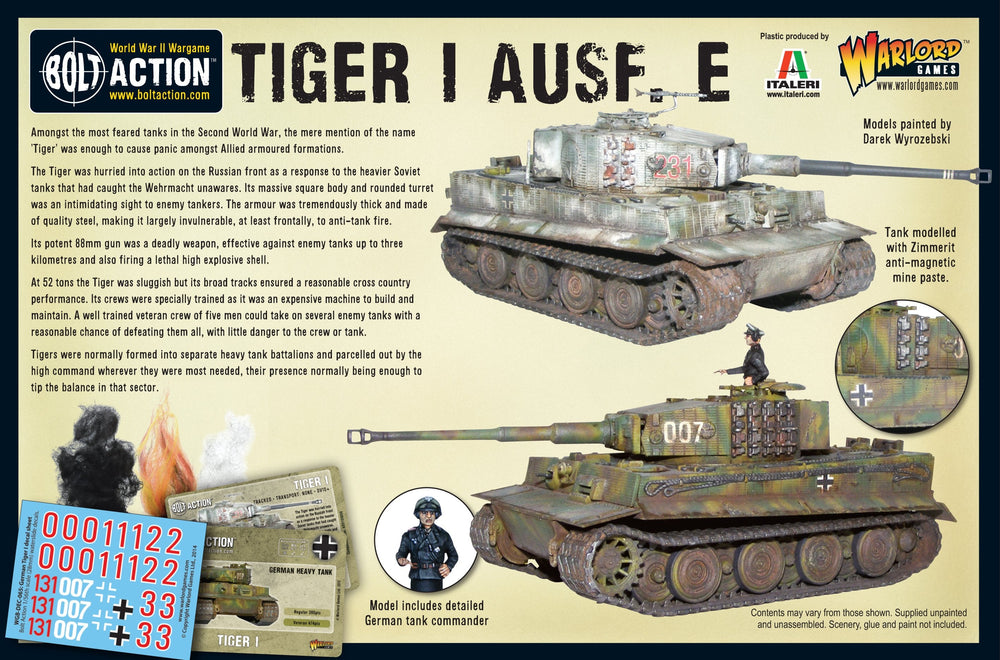 Bolt Action: Tiger I Ausf. E Heavy Tank