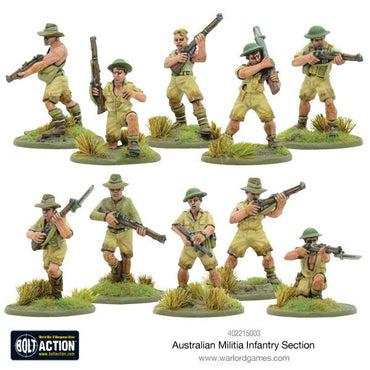 Bolt Action: Australian Militia Infantry Section