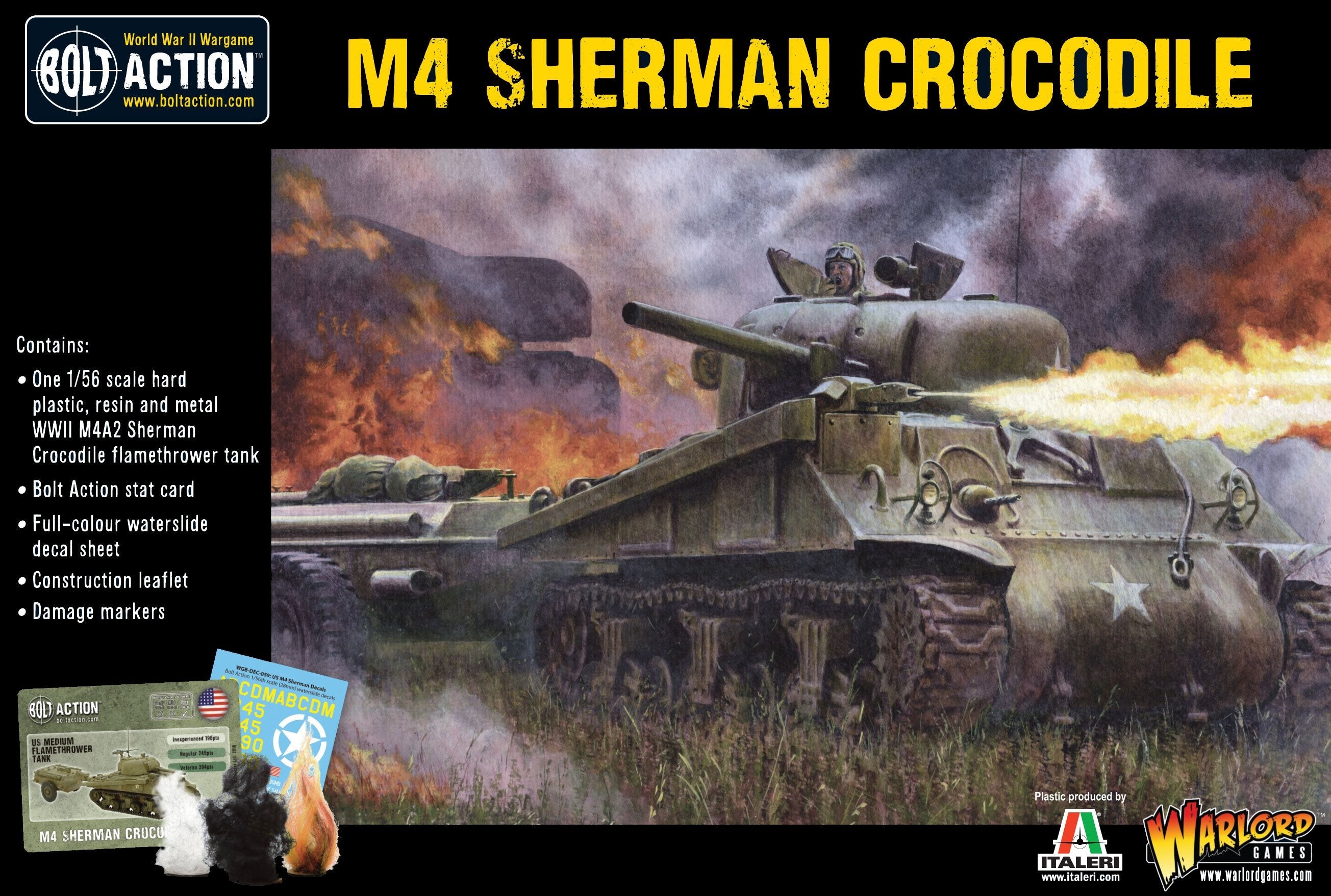 Bolt Action: M4 Sherman Crocodile WWII Allied Flamethrower Tank