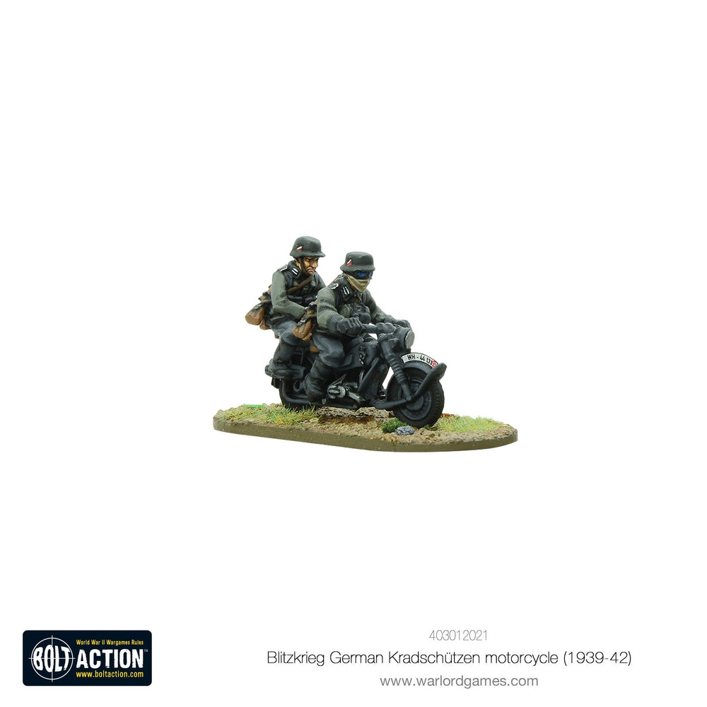 Bolt Action: German Blitzkrieg German Kradschutzen Motorcycle (1939-1942)