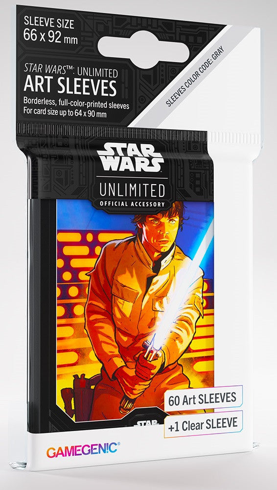 Gamegenic: Star Wars Unlimited: Art Sleeves Luke Skywalker