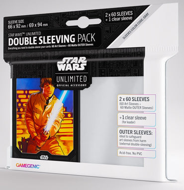 Gamegenic: Star Wars Unlimited: Art Sleeves Double Sleeving Pack Luke Skywalker