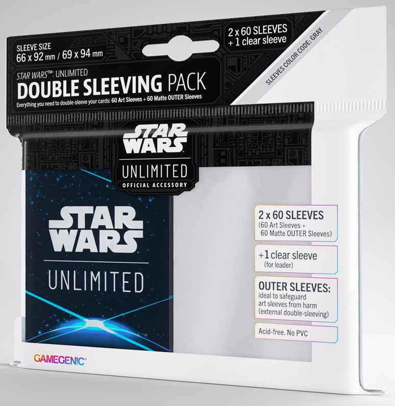 Gamegenic: Star Wars Unlimited: Art Sleeves Double Sleeving Pack Space Blue