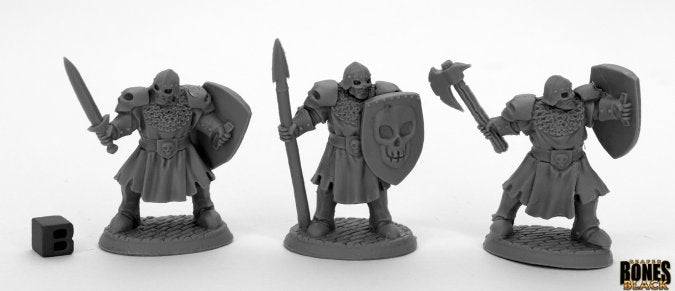 Reaper Bones Black: Maggotcrown Men at Arms (3)