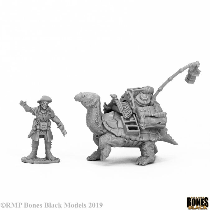Reaper Bones Black: Dreadmere Tortoise & Drayman