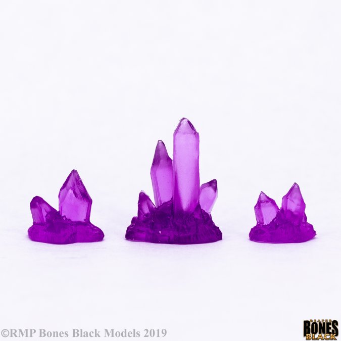 Reaper Bones Black: Darkreach Crystals (3)