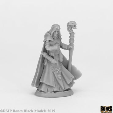 Reaper Bones Black: Dark Elf Wizard