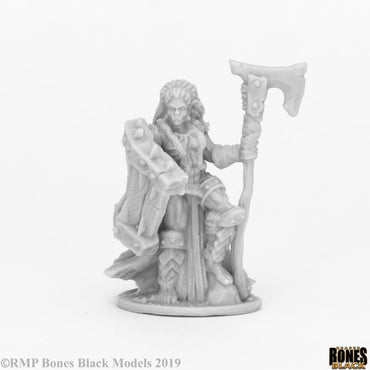 Reaper Miniatures Bones Black: Jade Fire Chieftain