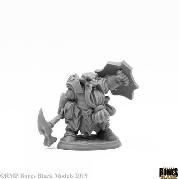 Reaper Bones Black: Dark Dwarf Smiter