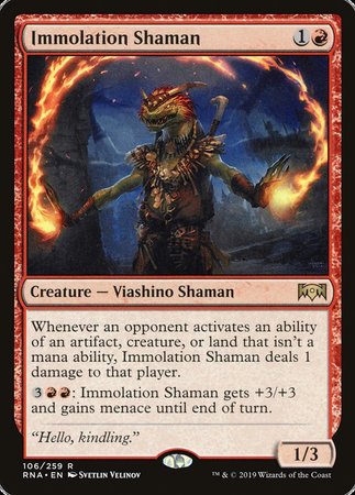 Immolation Shaman [Ravnica Allegiance]
