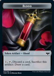 Blood // Spirit (003) Double-sided Token [Innistrad: Crimson Vow Tokens]