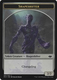 Shapeshifter (001) // Emblem - Serra the Benevolent (020) Double-sided Token [Modern Horizons Tokens]