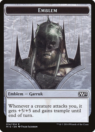 Emblem - Garruk, Apex Predator [Magic 2015 Tokens]