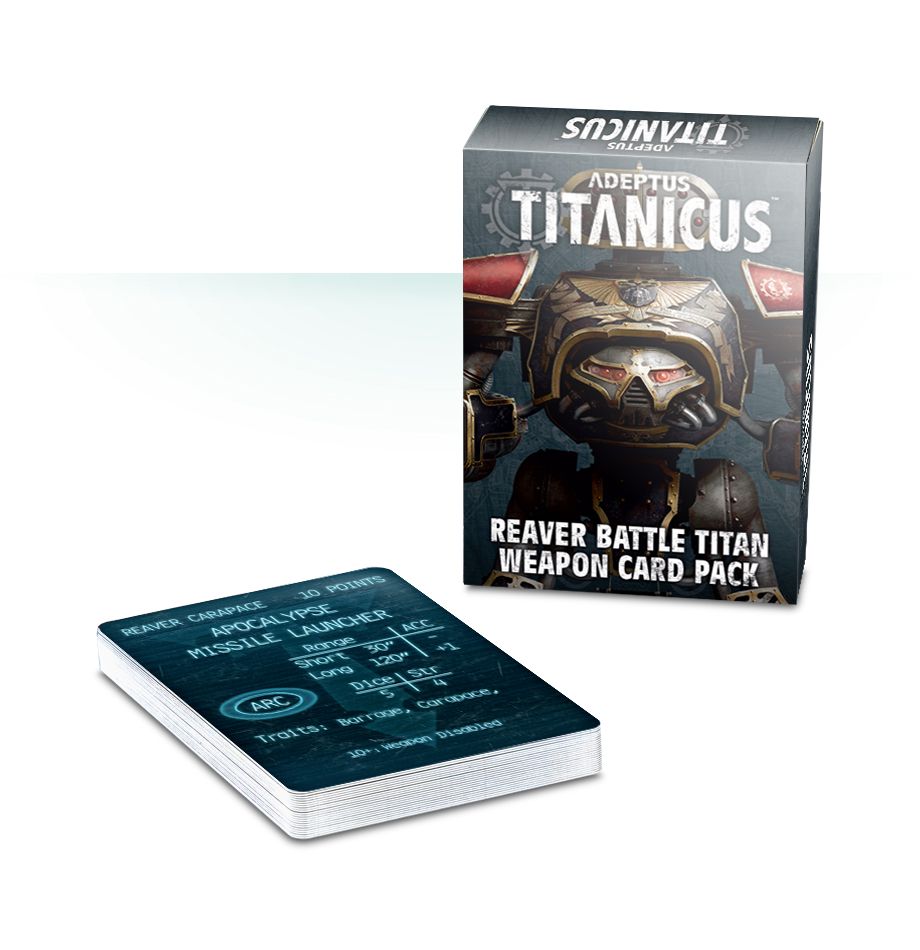 Adeptus Titanicus: Reaver Weapons Card Pack