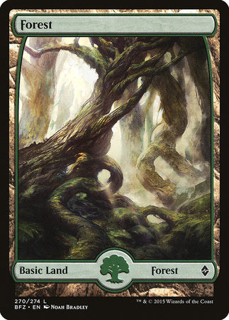 Forest (270) - Full Art [Battle for Zendikar]