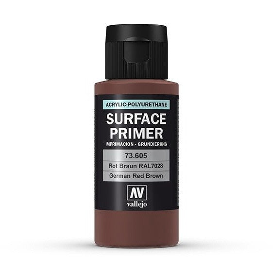 Vallejo: Surface Primer: Ger Red Brown 60 ml