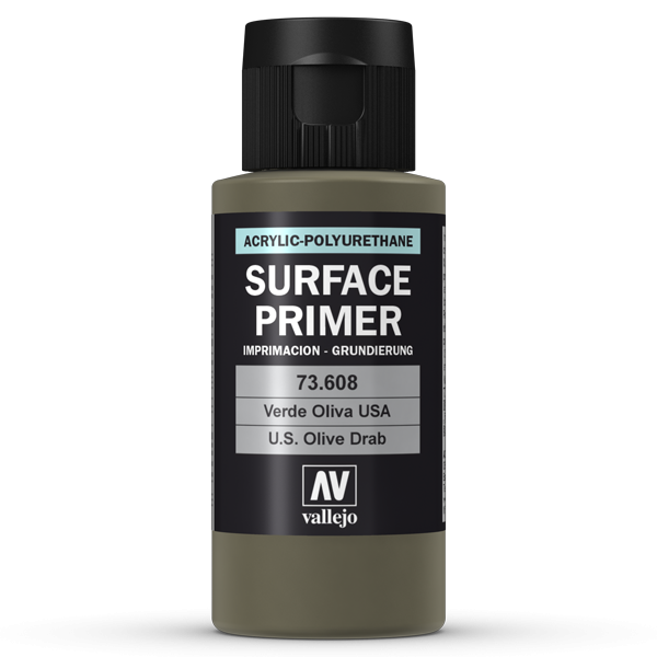 Vallejo: Surface Primer: US Olive Drab 60 ml