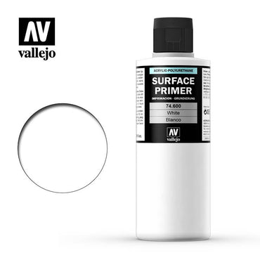 Vallejo: Surface Primer: Colour White 200ml