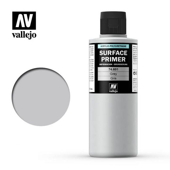 Vallejo: Surface Primer: Colour Grey 200ml