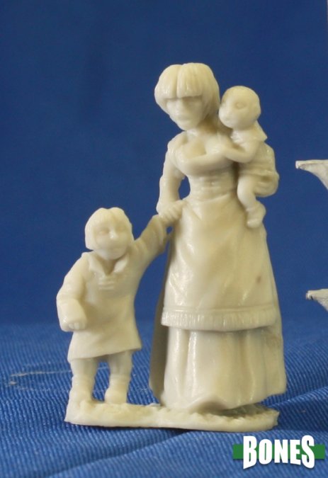 Reaper Bones: Townsfolk: Mom & Kids