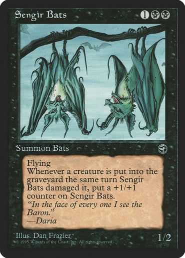 Sengir Bats (Daria Flavor Text) [Homelands]