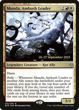 Munda, Ambush Leader [Battle for Zendikar Promos]