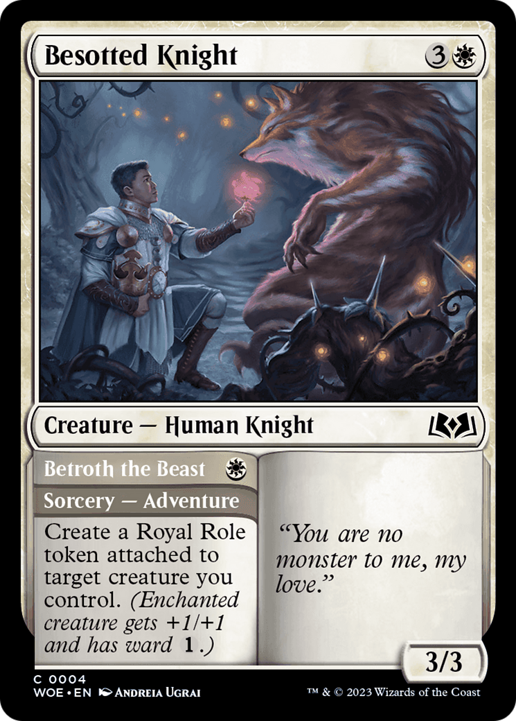 Besotted Knight // Betroth the Beast [Wilds of Eldraine]