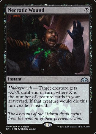 Necrotic Wound [Guilds of Ravnica Promos]