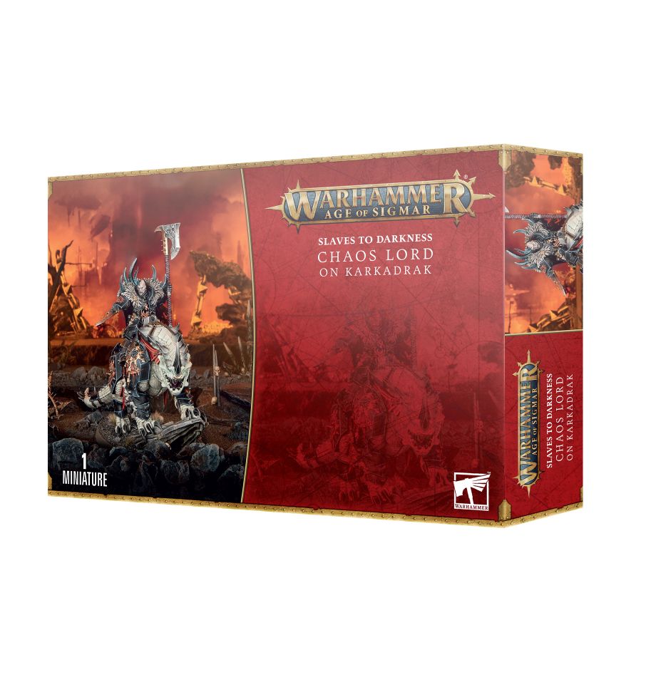 Warhammer Age of Sigmar: Slaves to Darkness Chaos Lord on Karkadrak