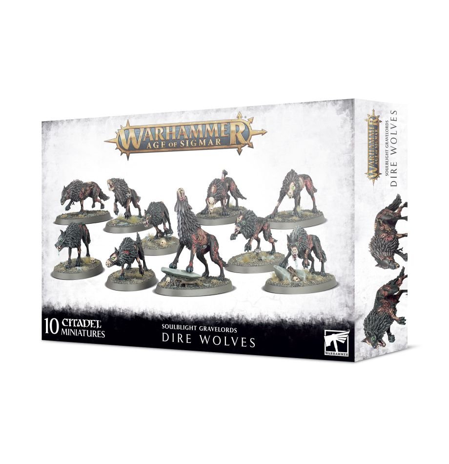 Warhammer Age of Sigmar: Soulblight Gravelords Dire Wolves