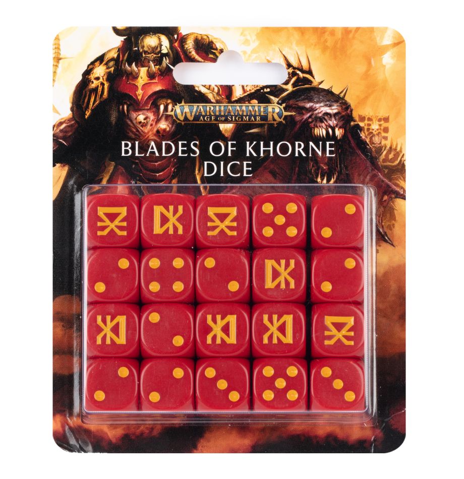 Warhammer Age of Sigmar: Blades of Khorne Dice (Obsolete)