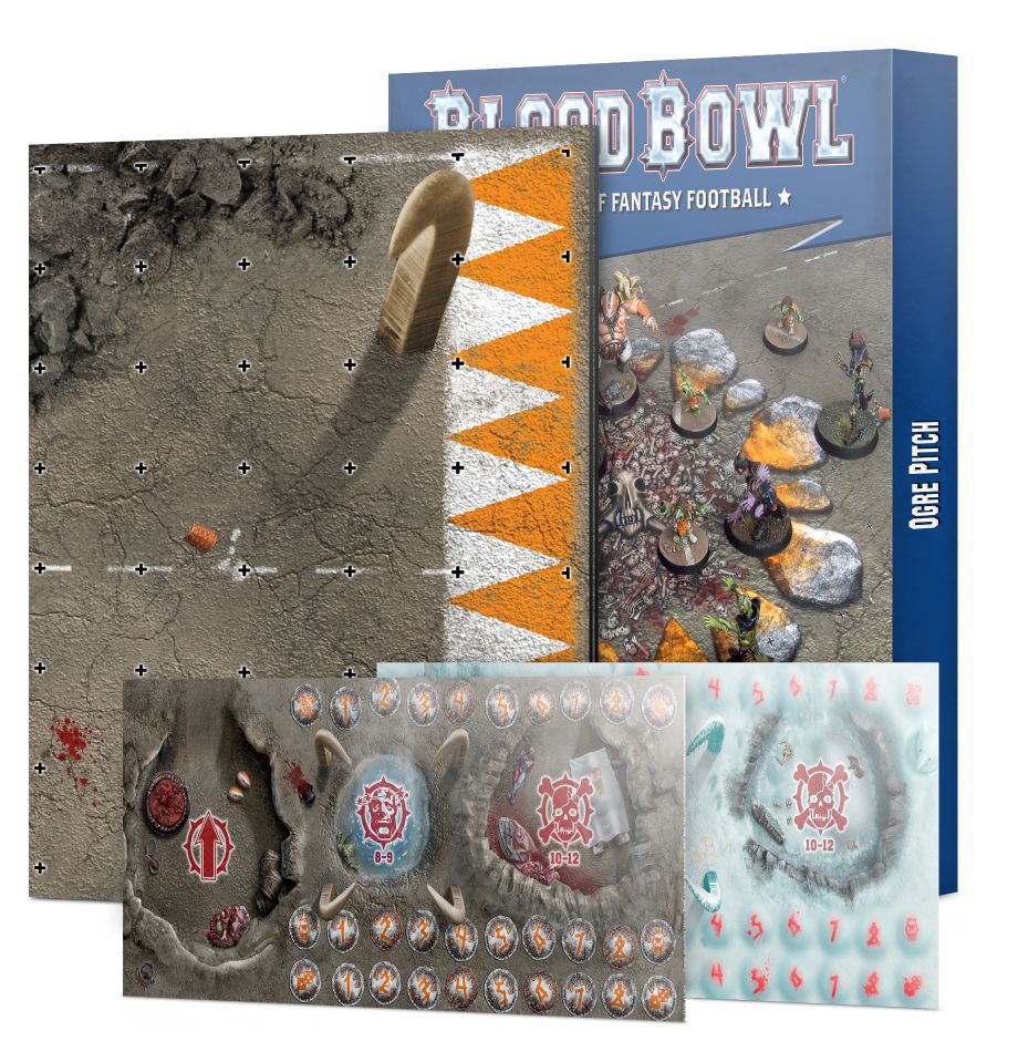 Blood Bowl: Ogre Team Pitch & Dugouts