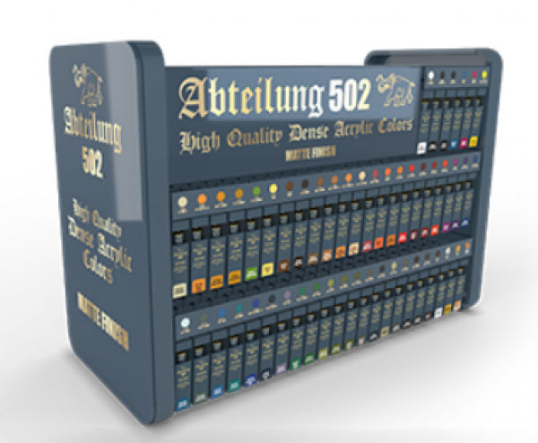 Abteilung 502: High Quality Dense Acrylic Colors Display (50 Colors X 10 /Color) [Retail Only]