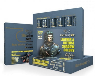 Abteilung 502: High Quality Dense Acrylic Colors - Intense Leather And Shadows Colors Set