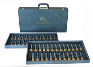 Abteilung 502: Luxury Wooden Briefcase (50 Acrylic Dense Colors)